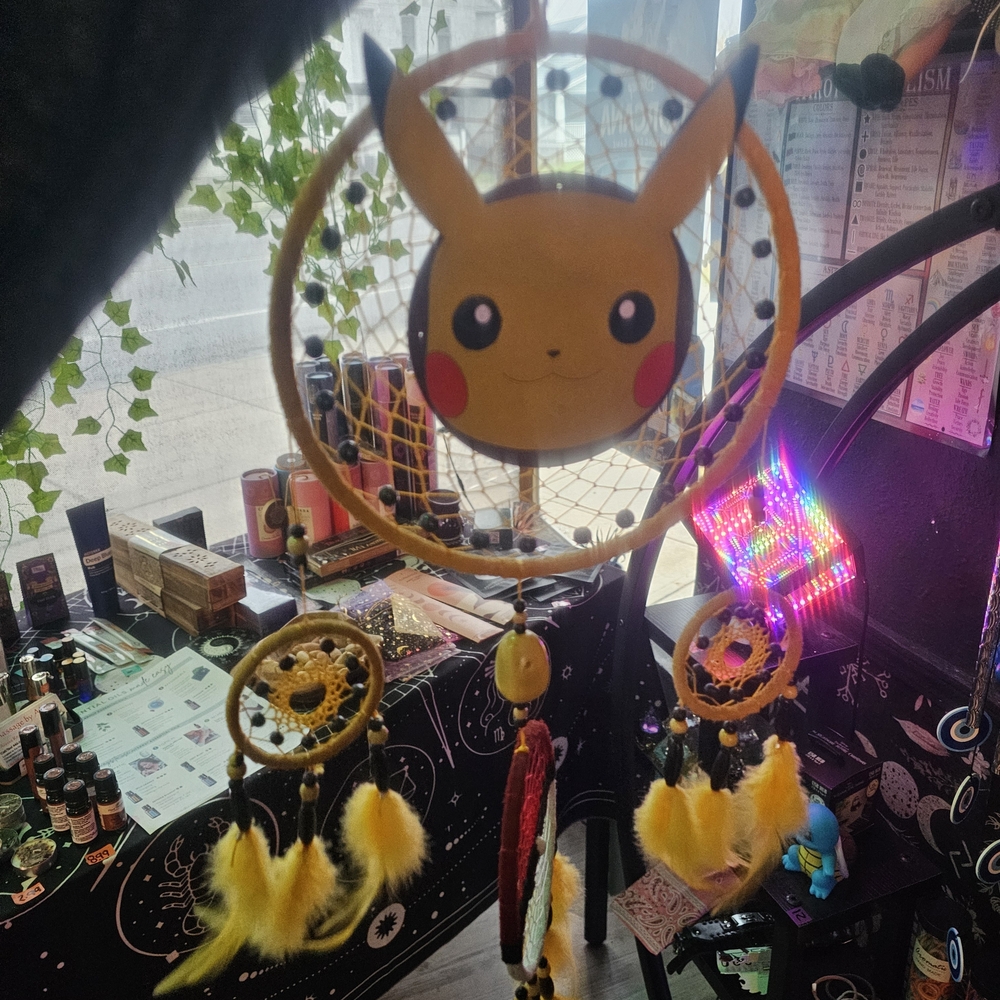 Yellow Pikachu Dreamcatcher